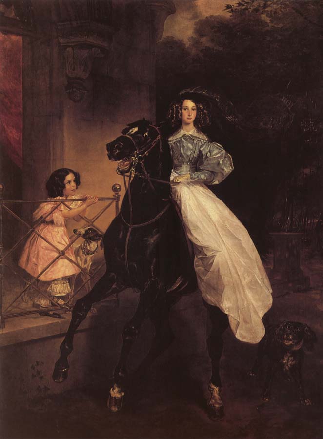 Rider,Portrait of Giovannina and Amazillia Paccini